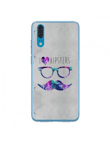 Coque Huawei P20 I Love Hipsters - Eleaxart
