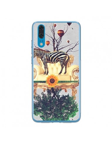 Coque Huawei P20 Zebre The World - Eleaxart