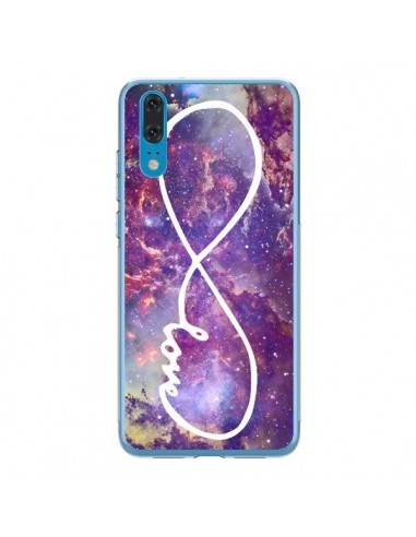 Coque Huawei P20 Love Forever Infini Galaxy - Eleaxart