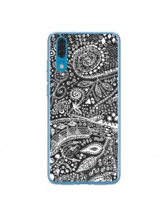 Coque Huawei P20 Azteque Noir et Blanc - Eleaxart