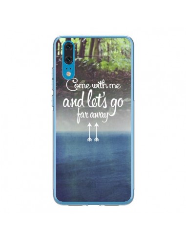Coque Huawei P20 Let's Go Far Away Forest Foret - Eleaxart