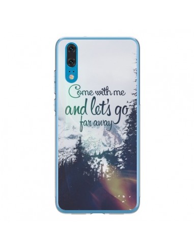 Coque Huawei P20 Let's Go Far Away Snow Neige - Eleaxart