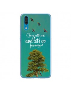 Coque Huawei P20 Let's Go Far Away Tree Arbre - Eleaxart