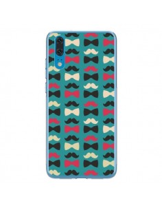 Coque Huawei P20 Hipster Moustache Noeud Papillon - Eleaxart
