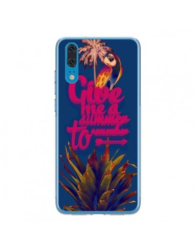 Coque Huawei P20 Give me a summer to remember souvenir paysage - Eleaxart