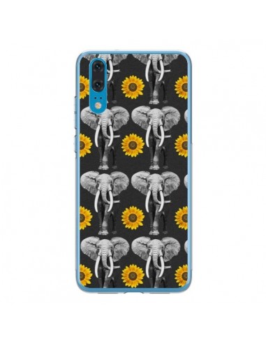 Coque Huawei P20 Elephant Tournesol - Eleaxart