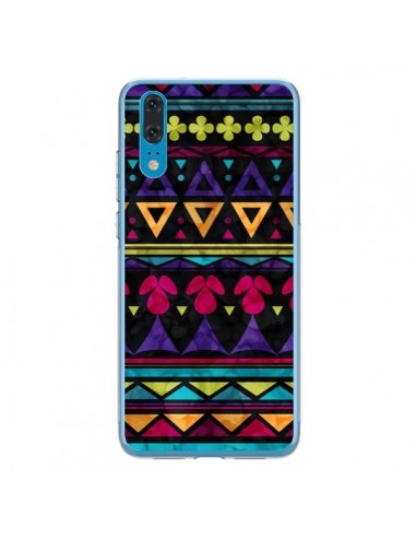 Coque Huawei P20 Triangles Pattern Azteque - Eleaxart