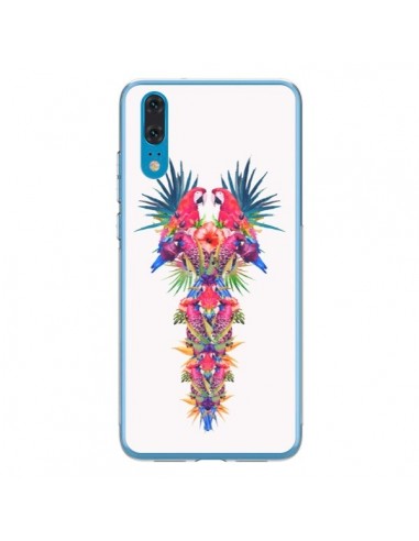 Coque Huawei P20 Parrot Kingdom Royaume Perroquet - Eleaxart