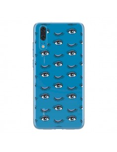 Coque Huawei P20 Eyes Oeil Yeux Bleus Mosaïque...