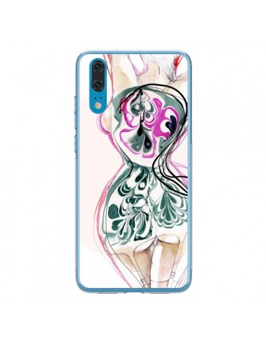 Coque Huawei P20 Femme en fleurs - Elisaveta Stoilova