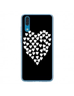 Coque Huawei P20 Coeur en coeurs blancs - Project M