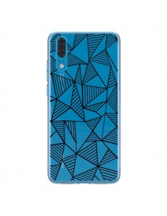 Coque Huawei P20 Lignes Grilles Triangles Grid Abstract...