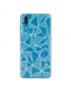 Coque Huawei P20 Lignes Grilles Triangles Grid Abstract...