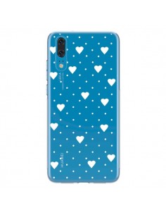 Coque Huawei P20 Point Coeur Blanc Pin Point Heart...