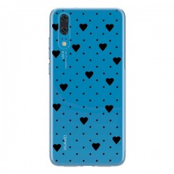 Coque Huawei P20 Point Coeur Noir Pin Point Heart...