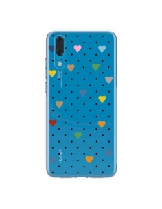 Coque Huawei P20 Point Coeur Coloré Pin Point Heart...