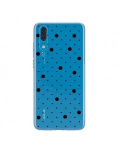 Coque Huawei P20 Point Noir Pin Point Transparente -...