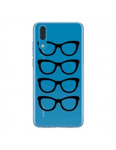 Coque Huawei P20 Sunglasses Lunettes Soleil Noir...
