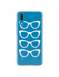 Coque Huawei P20 Sunglasses Lunettes Soleil Blanc...