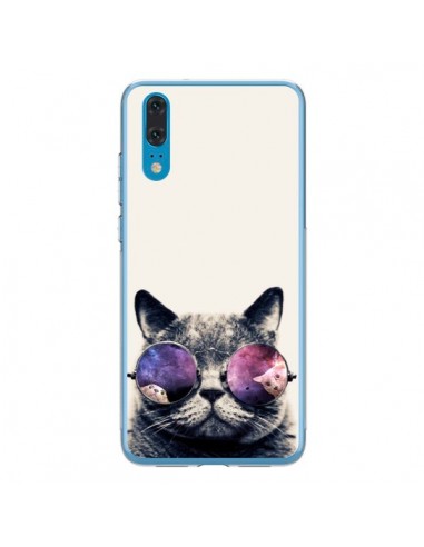 Coque Huawei P20 Chat à lunettes - Gusto NYC