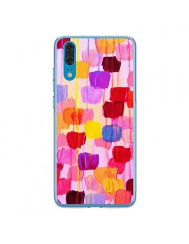 Coque Huawei P20 Pois Roses Dottie - Ebi Emporium