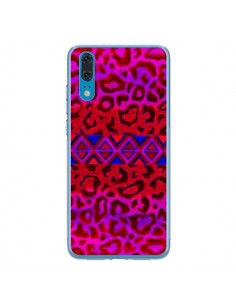 Coque Huawei P20 Tribal Leopard Rouge - Ebi Emporium