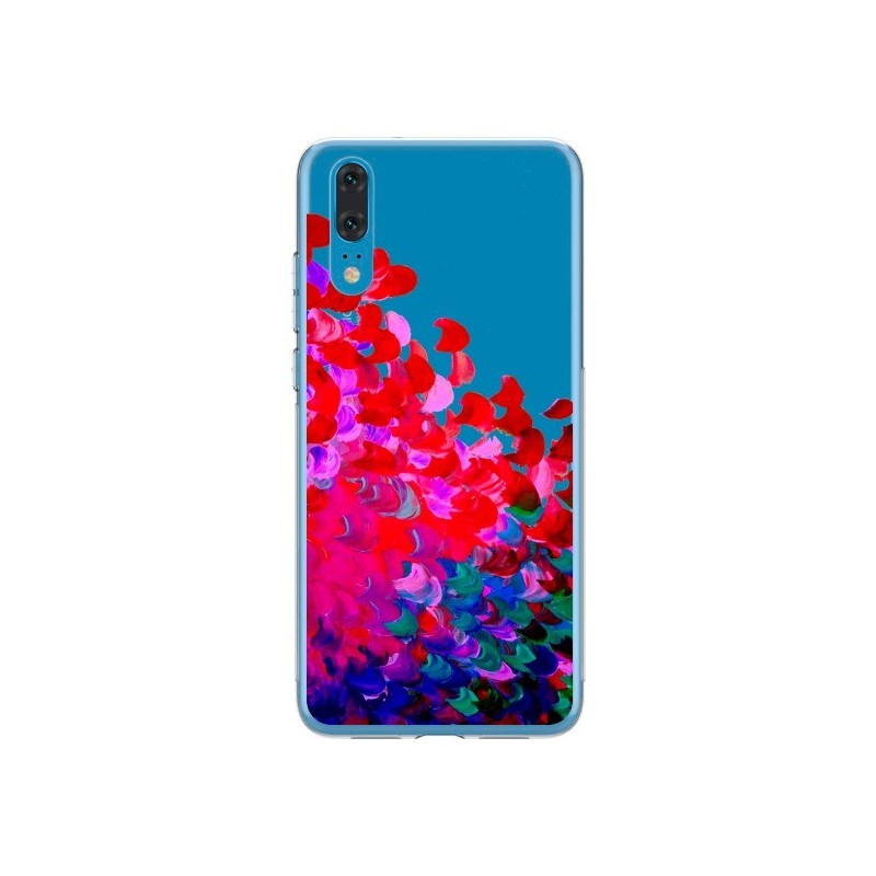 Coque Huawei P20 Creation in Color Pink Rose Transparente - Ebi Emporium