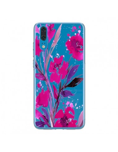 Coque Huawei P20 Roses Fleur Flower Transparente - Ebi Emporium