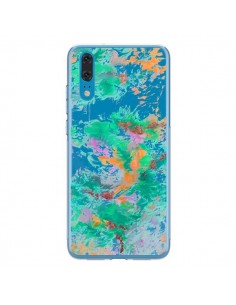 Coque Huawei P20 Mermaid Sirene Fleur Flower Transparente...