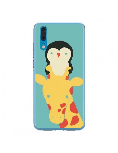 Coque Huawei P20 Girafe Pingouin Meilleure Vue Better View - Jay Fleck