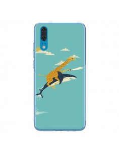Coque Huawei P20 Girafe Epee Requin Volant - Jay Fleck