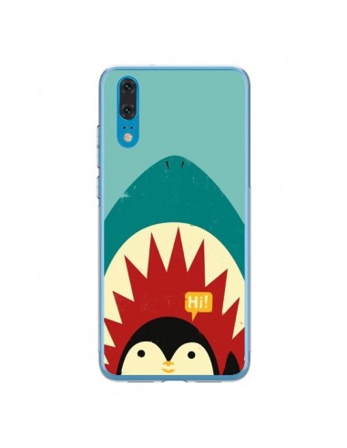 Coque Huawei P20 Pingouin Requin - Jay Fleck