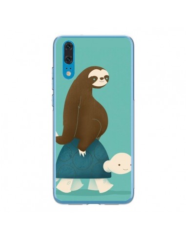 Coque Huawei P20 Tortue Taxi Singe Slow Ride - Jay Fleck