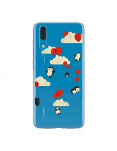 Coque Huawei P20 Pingouin Ciel Ballons Transparente - Jay...
