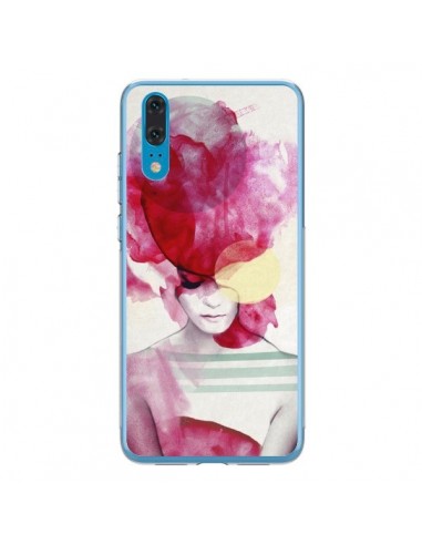 Coque Huawei P20 Bright Pink Portrait Femme - Jenny Liz Rome