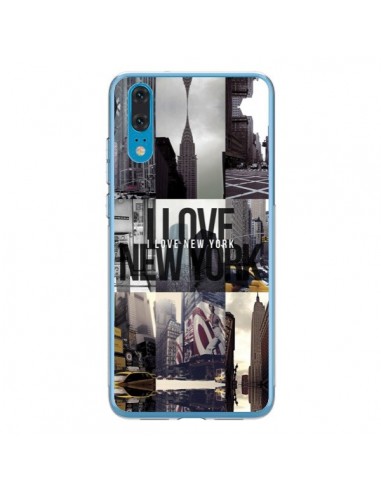 Coque Huawei P20 I love New Yorck City noir - Javier Martinez