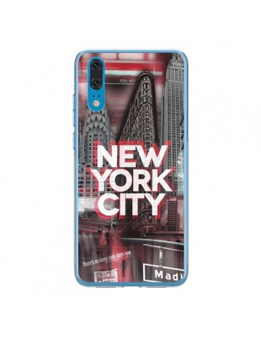 Coque Huawei P20 New York City Rouge - Javier Martinez