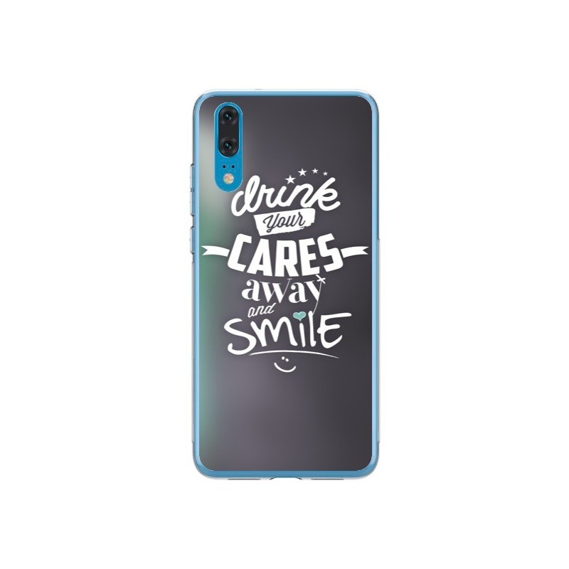 Coque Huawei P20 Drink Gris - Javier Martinez