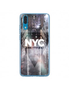 Coque Huawei P20 I Love New York City Violet - Javier...