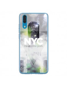 Coque Huawei P20 I Love New York City Gris Vert - Javier...