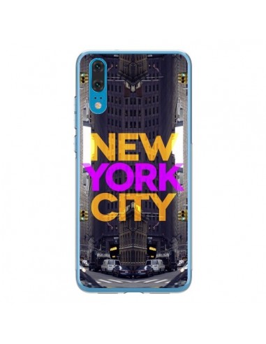 Coque Huawei P20 New York City Orange Violet - Javier Martinez