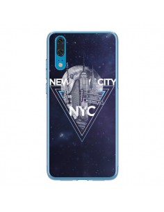 Coque Huawei P20 New York City Triangle Bleu - Javier...