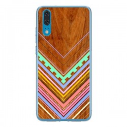 Coque Huawei P20 Azteque Arbutus Pastel Bois Aztec Tribal...