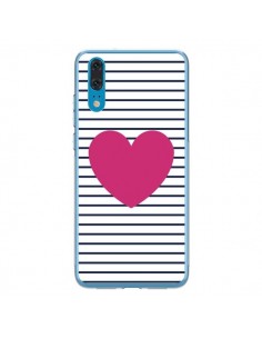 Coque Huawei P20 Coeur Traits Marin - Jonathan Perez