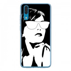 Coque Huawei P20 Fille Lunettes Blanches - Jonathan Perez