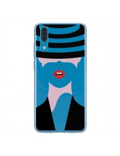 Coque Huawei P20 Femme Chapeau Hat Lady Transparente -...