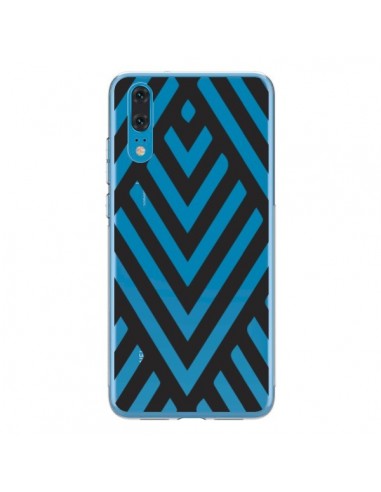 Coque Huawei P20 Geometric Azteque Noir Transparente - Dricia Do