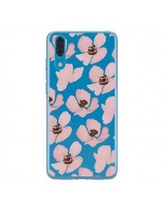 Coque Huawei P20 Fleurs Roses Flower Transparente -...