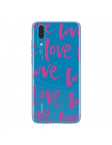 Coque Huawei P20 Love Love Love Amour Transparente - Dricia Do