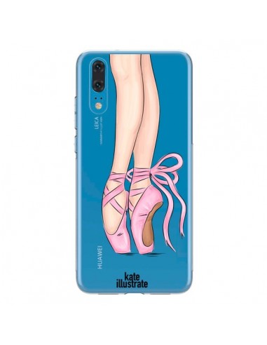 Coque Huawei P20 Ballerina Ballerine Danse Transparente - kateillustrate